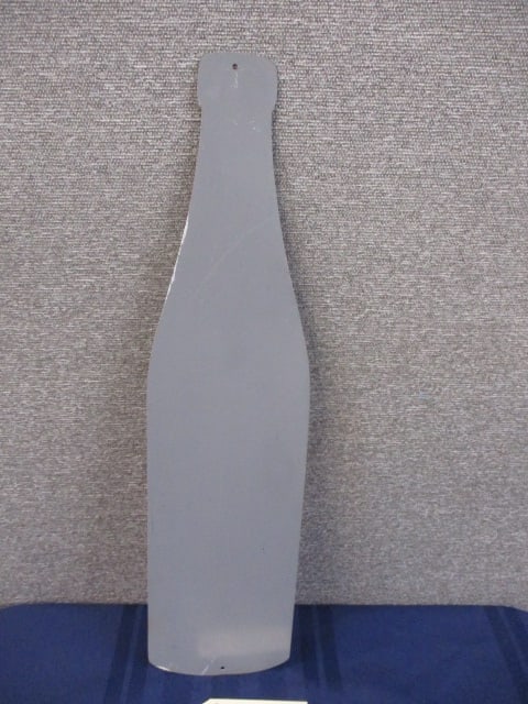 Tin Dodger Cola Bottle Sign - 2