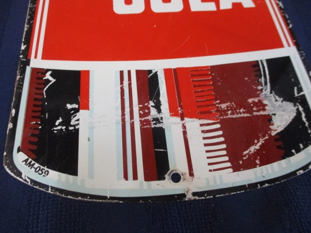 Tin Dodger Cola Bottle Sign - 3