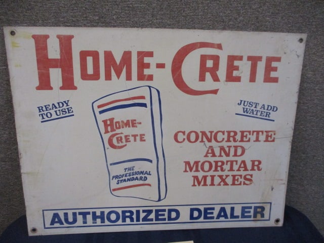 Aluminum Home-Crete Dealer Sign (1 of 3)