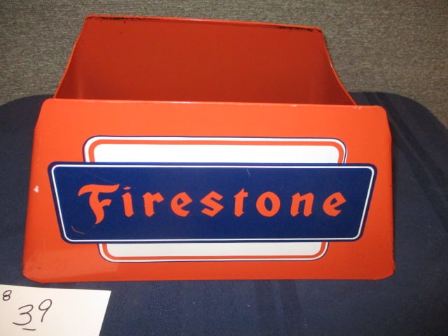 Tin Firestone Tire Stand (1 of 2)