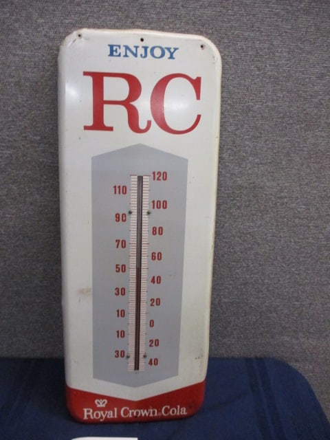 Tin R.C. Cola Thermometer (1 of 3)