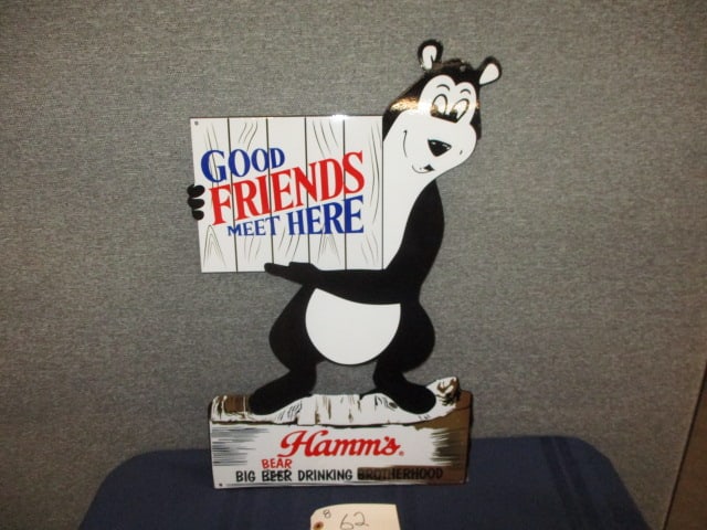 Powder Coat Hamm's Friend's Sign: 14.75"W x 24"T