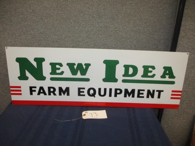 Powder Coat New Idea Farm Equipment Sign: 35"W x 12"T