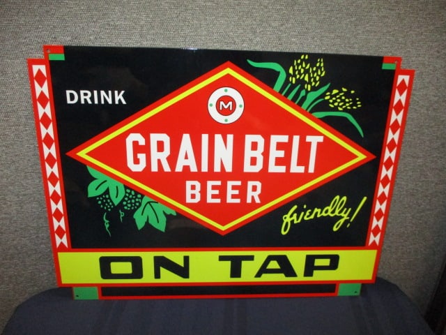 Powder Coat Grain Belt On Tap Sign (1 of 3)