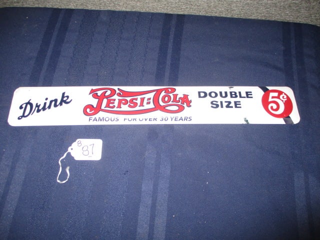 Tin Pepsi Cola Door Push (1 of 3)