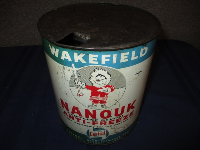 Gallon Nanouk Anti-Freeze Can: 7"W x 8"T