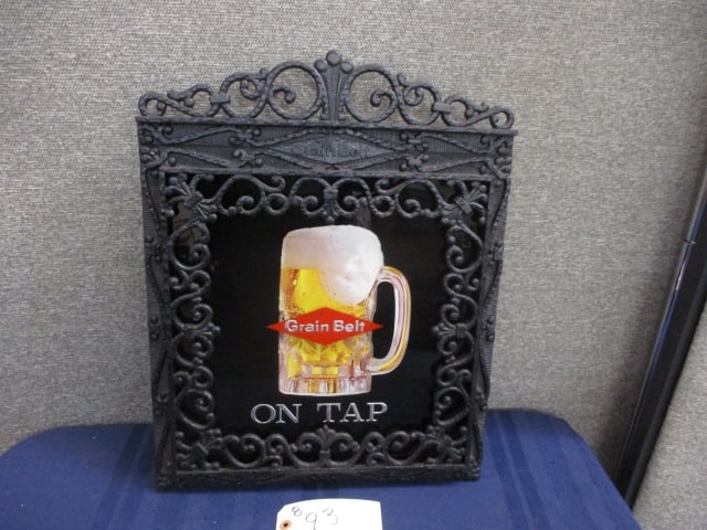 Grain Belt On Tap Beer Sign: 15.5"W x 19.5"T