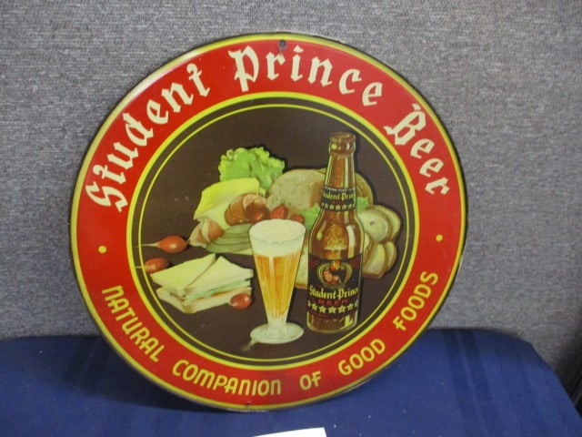 Tin Student Prince Beer Sign (1 of 3)