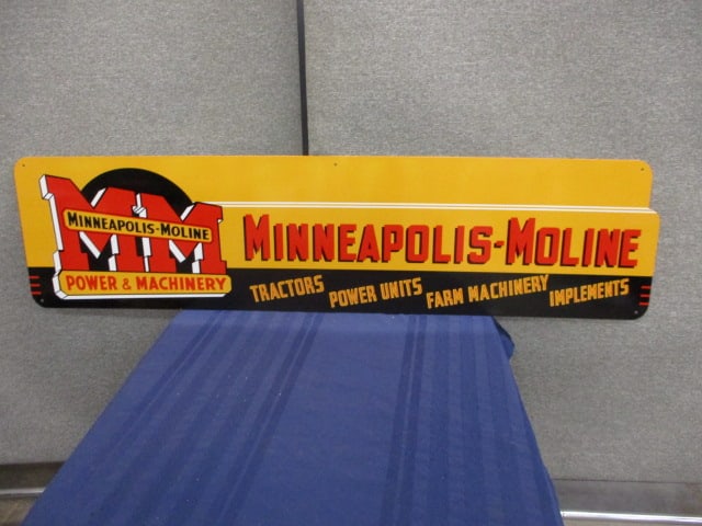 Powder Coat Minneapolis Moline Sign: *PICK UP ONLY* 59"W x 15"T