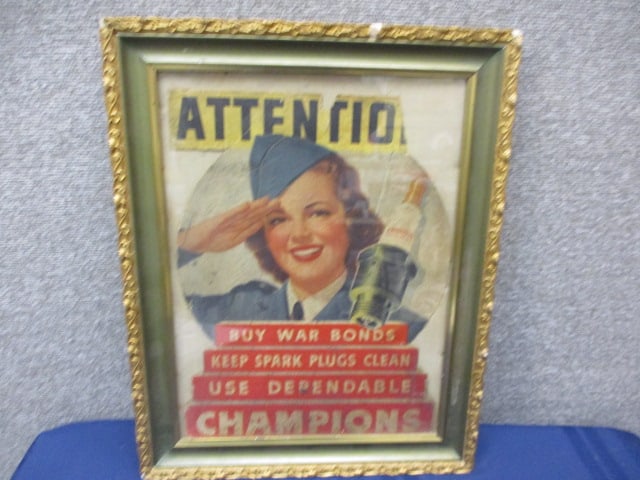 Framed Cardboard Champion War Bonds Poster (1 of 3)