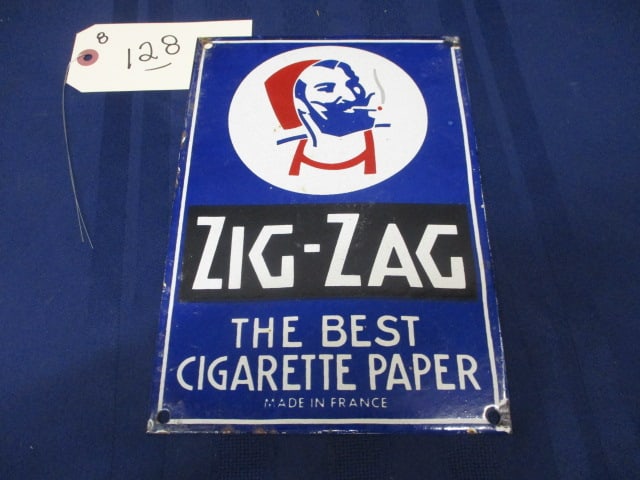 Porcelain Zig Zag Sign - 3