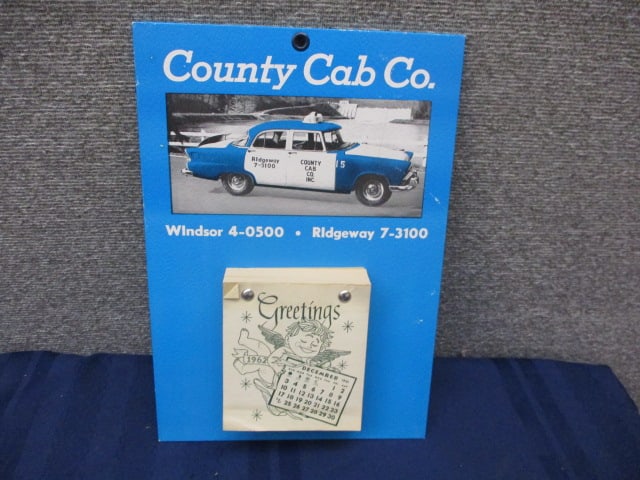 Cardboard County Cab Calendar: 9"W x 13"T