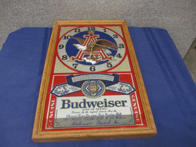 Budweiser Clock Mirror (1 of 3)