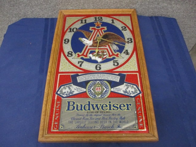 Budweiser Clock Mirror - 3