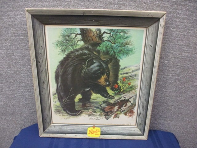 Cardboard Stroh's Beer Sign: 20"W x 22"T