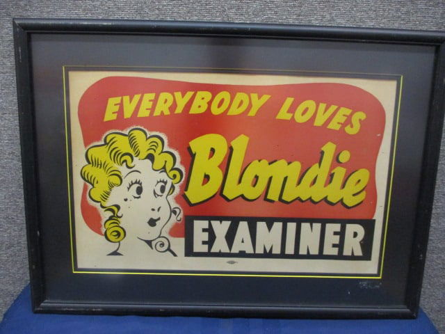 Framed Everybody Loves Blondie Poster: 27"W x 19.5"T