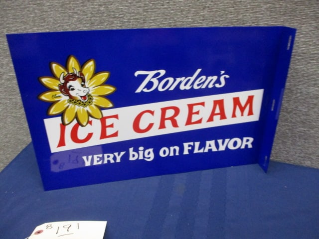 Powder Coat Bordens Ice Cream Flange Sign (1 of 3)