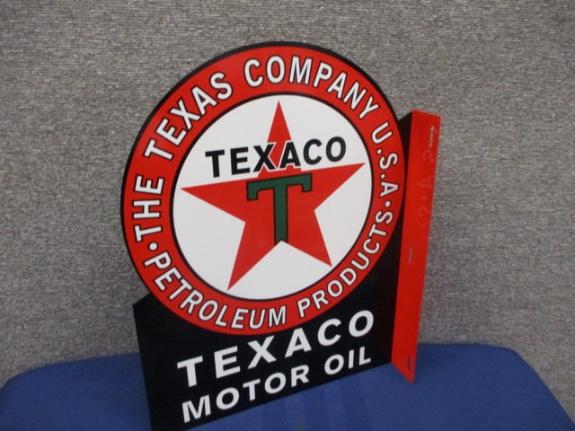Powder Coat Texaco Motor Oil Flange Sign (1 of 3)