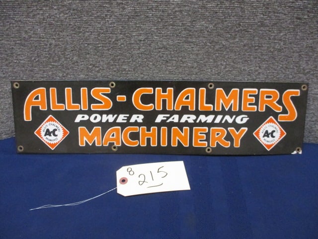Porcelain Allis-Chalmers Machinery Sign (1 of 3)