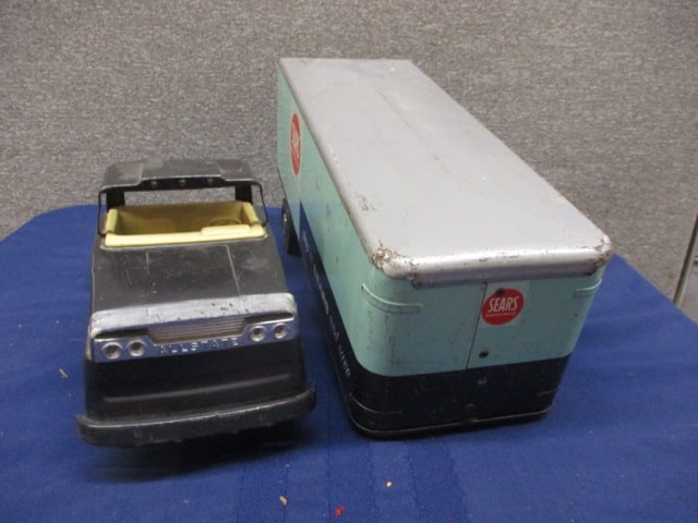 Tin Marx Sears Tractor Trailer - 4