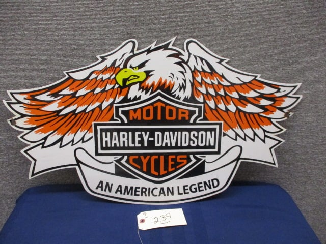 Porcelain Harley Davidson Sign (1 of 3)