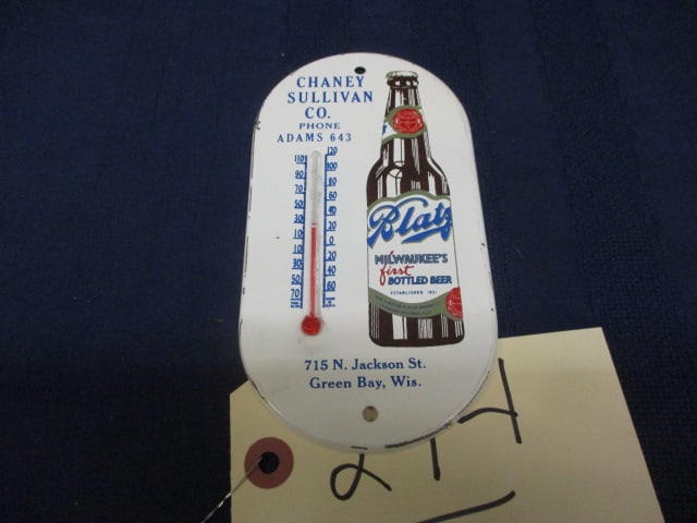 Tin Blatz Beer Thermometer - 3