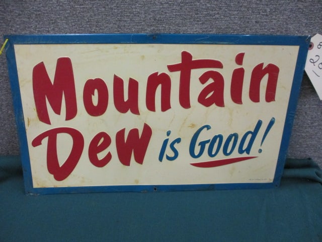 Stamped Tin Mountain Dew Is Good Sign (1 of 4)