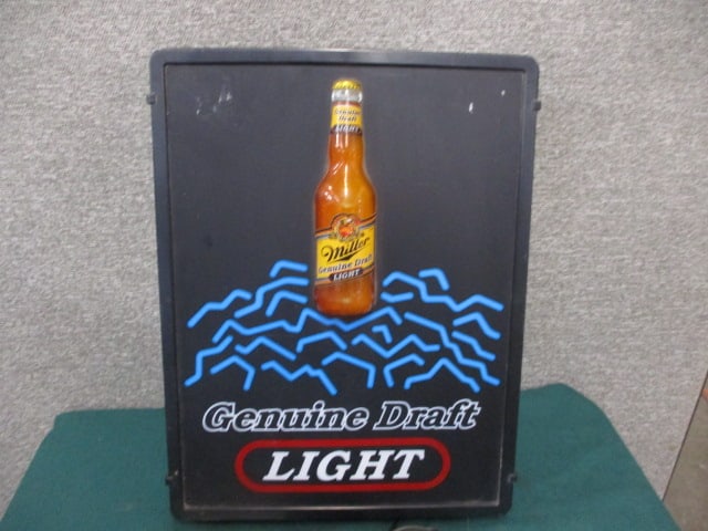 Lighted Genuine Draft Light Sign - 2