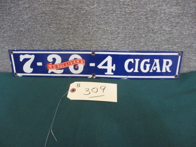 Porcelain R. G. Sullivan's Cigars Door Push (1 of 3)