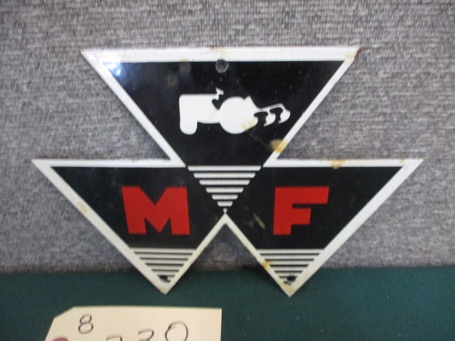 Porcelain Massey Ferguson Sign: 10"w x 7"t