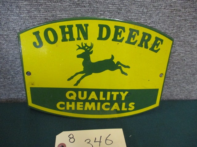 Porcelain John Deere Chemicals Sign (1 of 3)