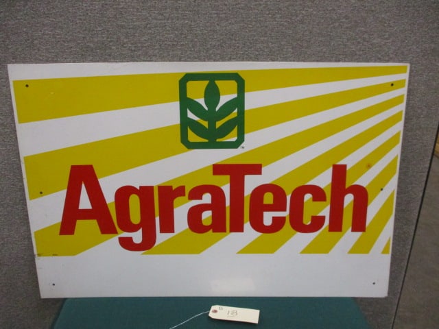 Aluminum Agra-Tech Sign: 36"W x 24"T