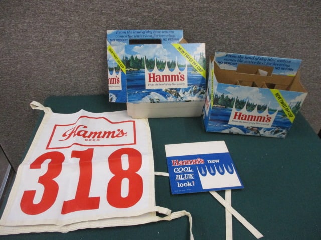 Hamm's Beer Collectibles: 17"W x 11"T