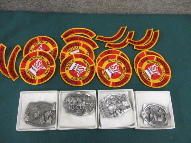 Fire Fighter Patches & Buckles: 17"W x 11"T