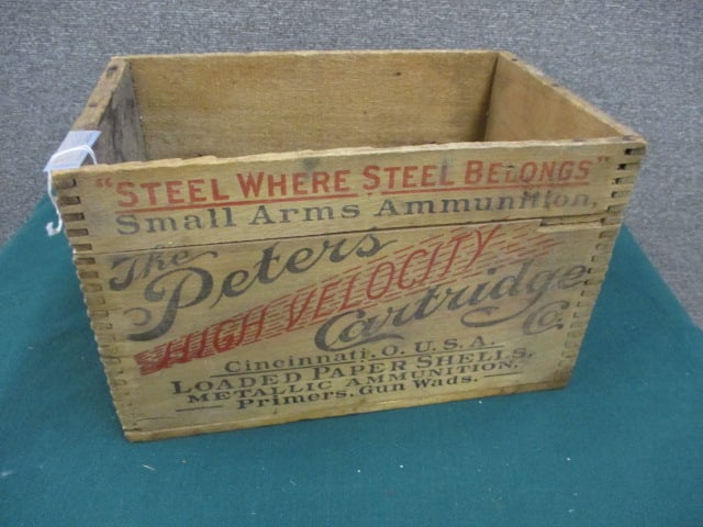 Wood Peters Cartridge Crate: 14.5"W x 9"T x 9"