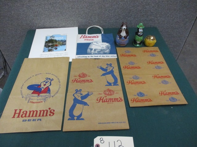 Hamm's Beer Collectibles: 17"W x 11"T