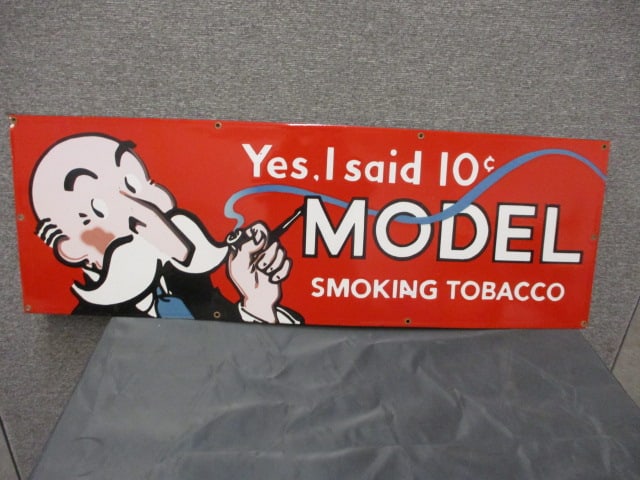 Porcelain Model Tobacco Sign (1 of 3)