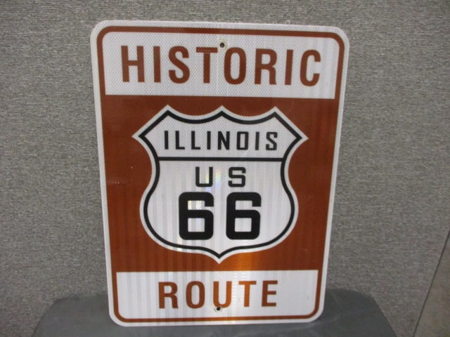Aluminum Historic Route 66 Sign (1 of 3)