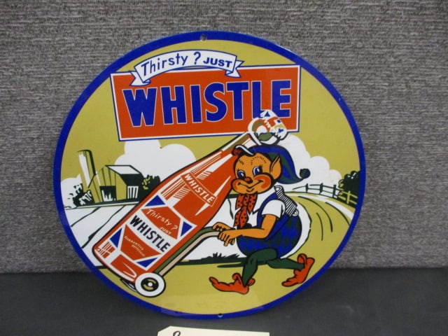 Powder Coat Thirsty Just Whistle Sign: 12"W x 12"T