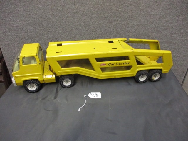 Tonka Car Carrier: 27.5"L x 7"T