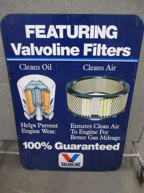 Tin Valvoline Filters Sign (1 of 3)