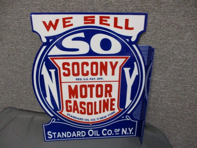 Powder Coat Standard Oil Flange Sign: 14.5"W x 18"T