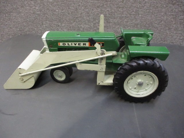 Ertl Oliver 1850 Tractor w/Loader: 12"L x 5"T x 5.5"