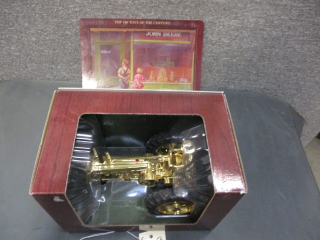 Ertl John Deere A w/man: 10"W x 7.5"T 7.5"