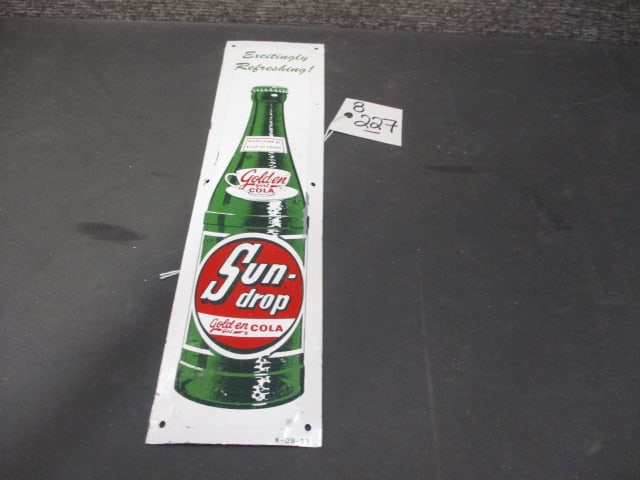 Tin Sun Drop Cola Door Push - 3