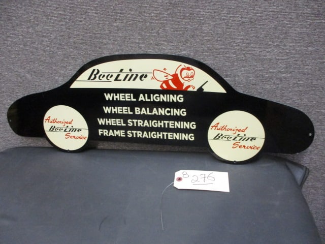 Powder Coat Bee Line Service Sign: 30"W x 11"T