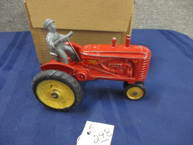 Cast Massey Harris 40 Tractor: 8.5"W x 6"T x 5"