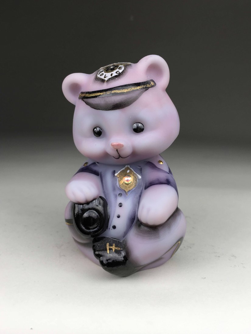 Fenton Hand Painted Bear (1 of 3)
