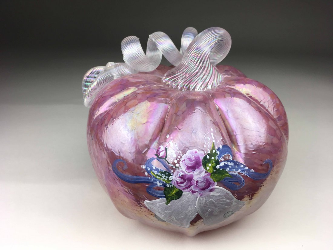 Fenton Hand Painted Pumpkin (1 of 3)