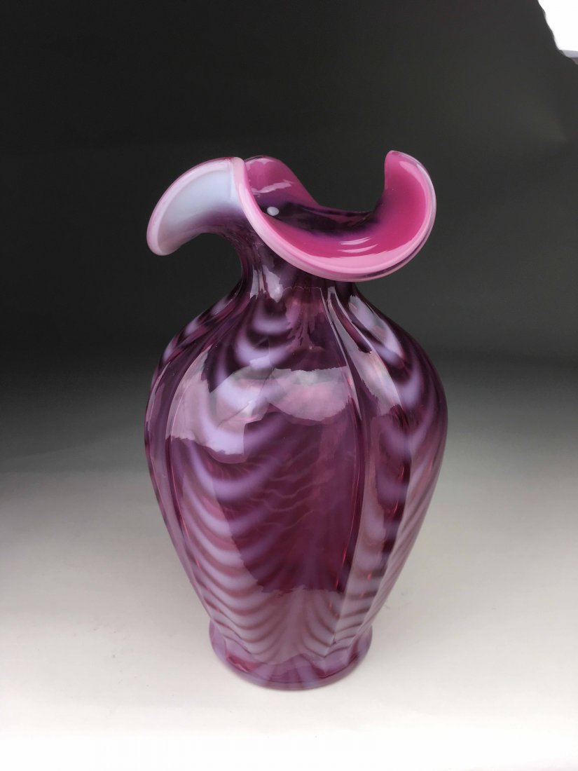 Fenton Tiger Striped Vase (1 of 3)